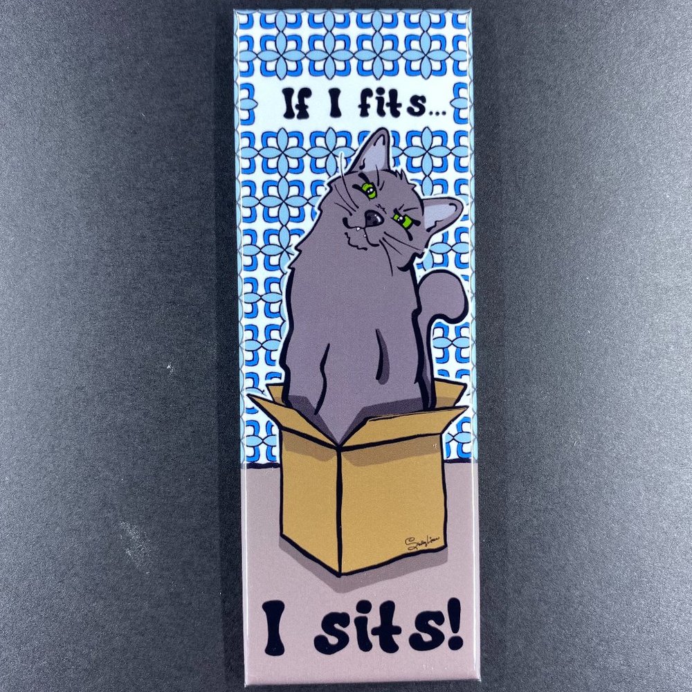 Funny Black Cat Magnet Handmade Gifts and Decor